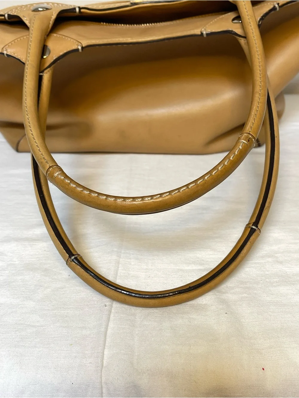 COACH Bleecker Legacy Tote in Tan - Picture 3 of 15